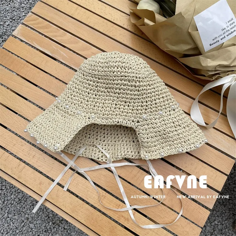 Maxct Straw Hat Women's Summer Thin Lace Fresh Style Hat