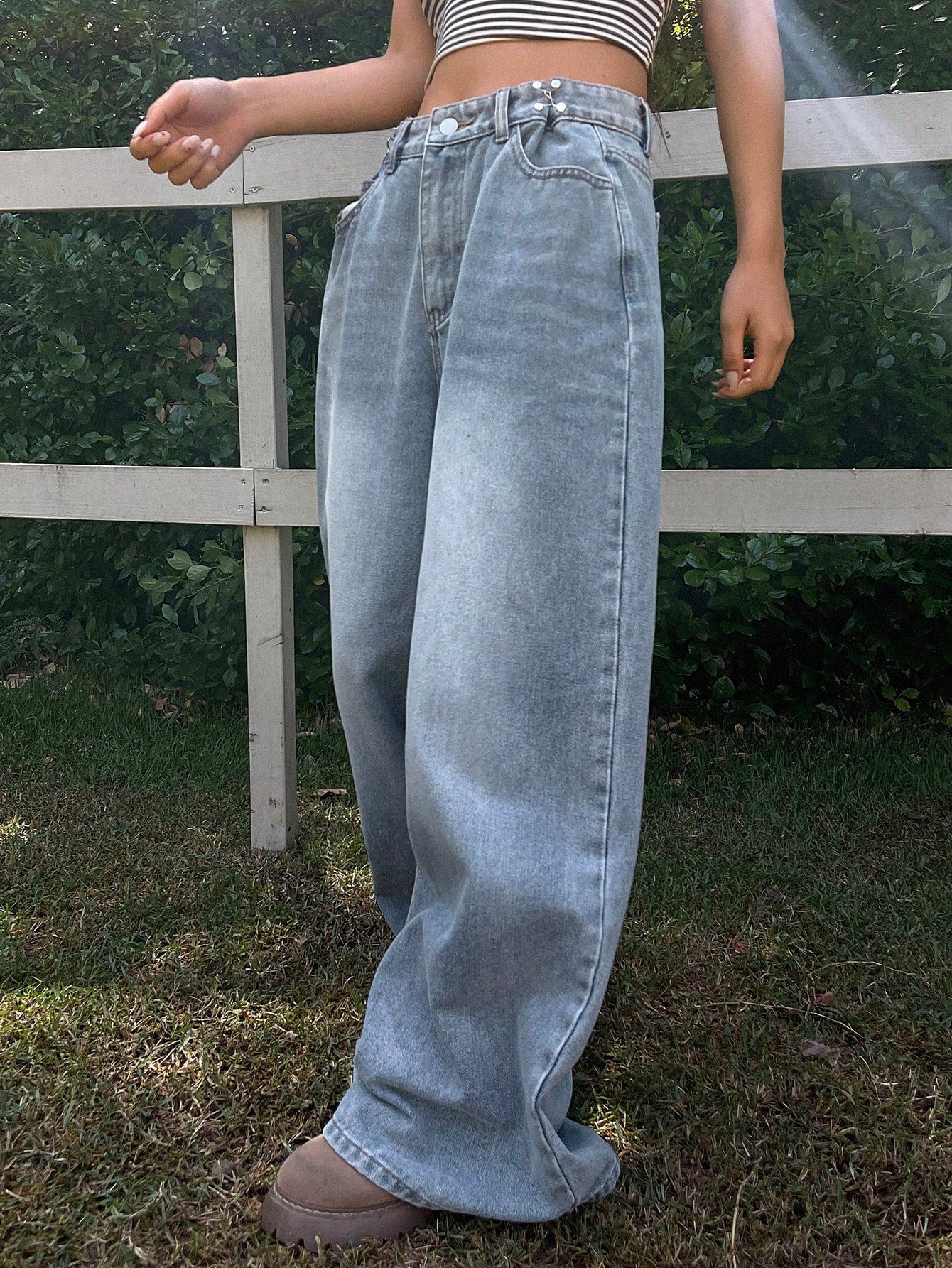 Maxct Ladies' Plain & Simple Daily Wear Denim Long Pants