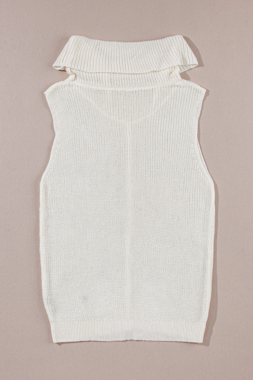 Maxct &Central Seam Turtleneck Sleeveless Sweater Vest