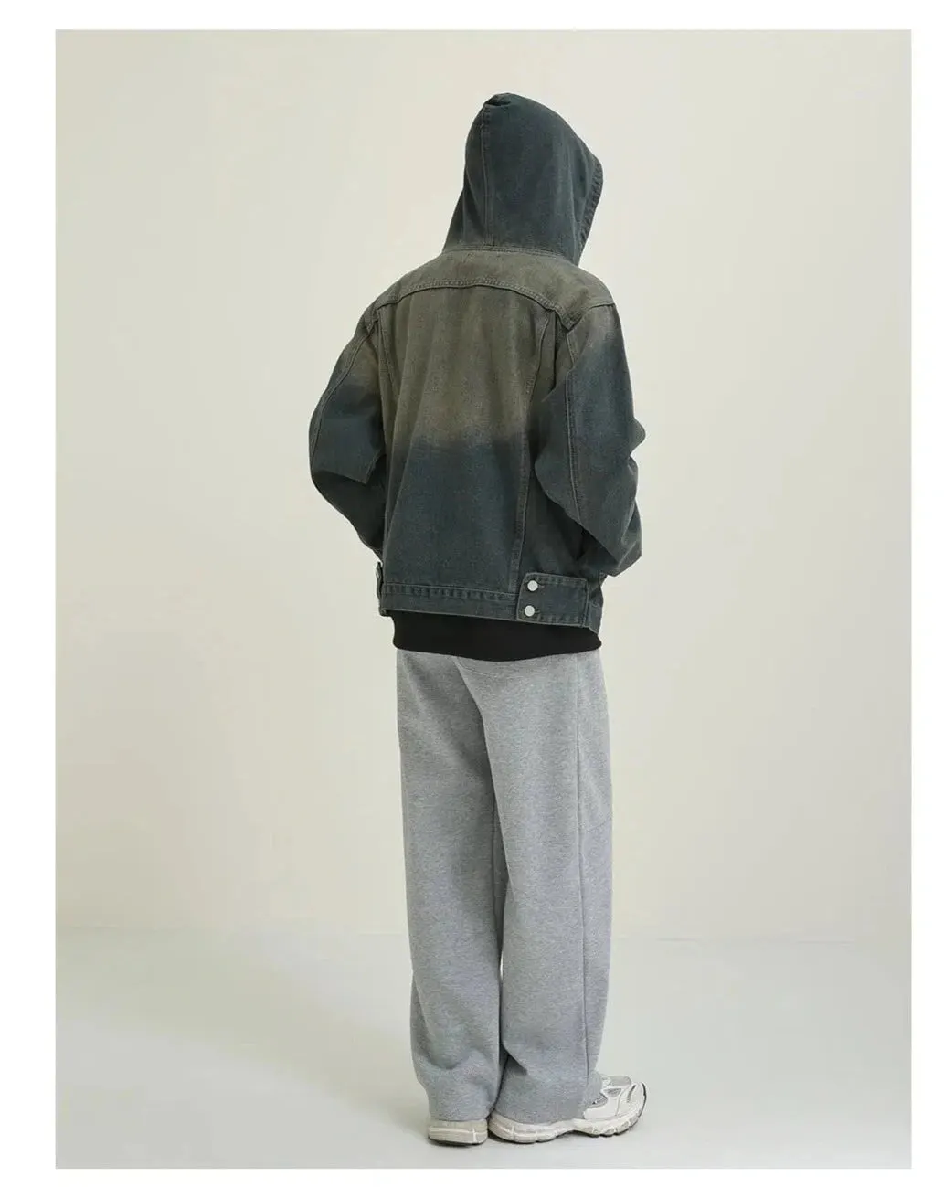 Maxct Blue Hooded Denim Jacket