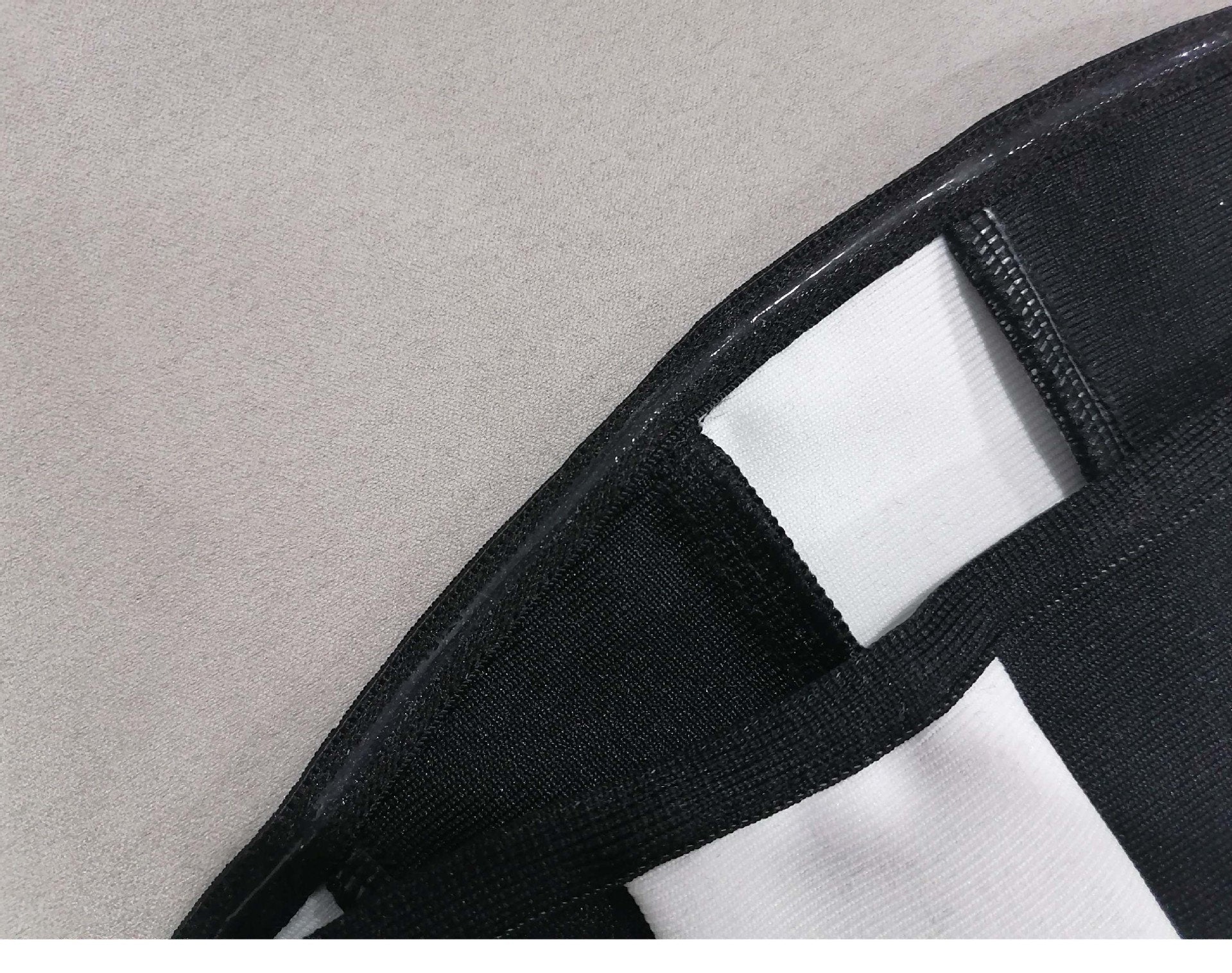 Maxct Strapless Bandage Dress Women's Hepburn Chest Wrap Skirt Black And White Striped High-end Banquet Dress Daily Wear