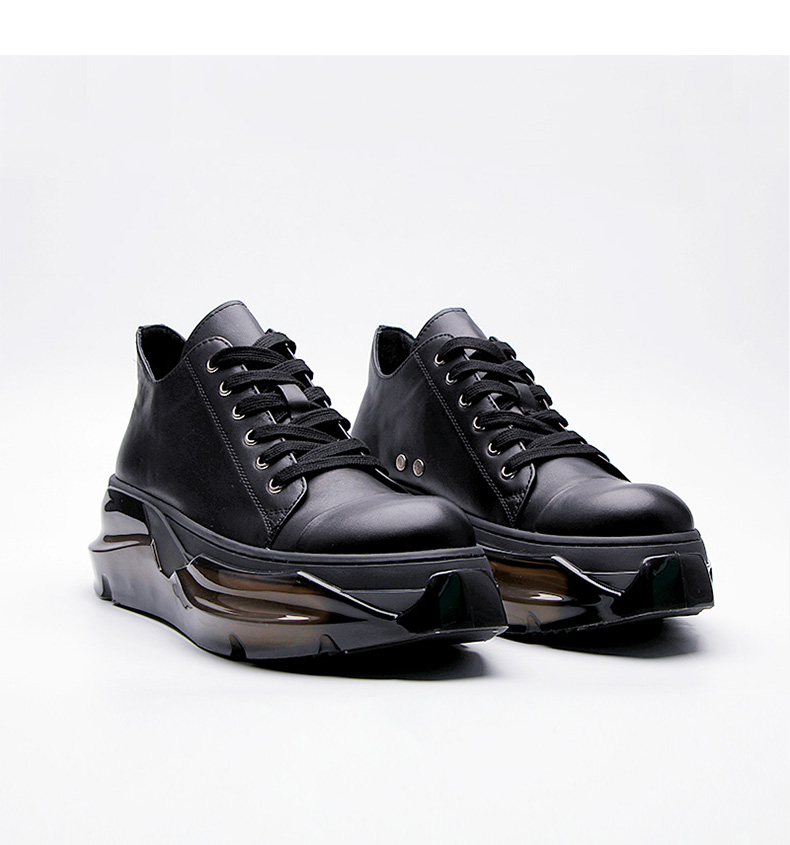 Men's Clear Sole European Sneakers - true deals club