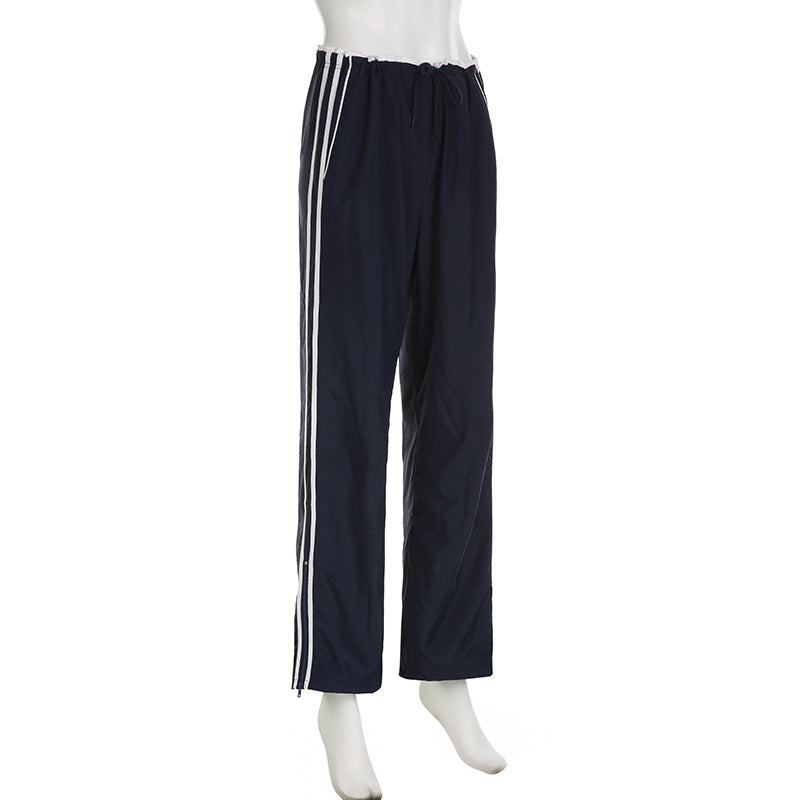 Maxct Vintage Striped Piping Sweatpants