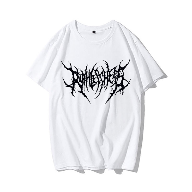 Women's T-shirt Black Cotton Oversized T Shirt Express Hip-Hop Top Harajuku Retro Beautiful Gothic Graphic Punk Woman Clothes 703-0