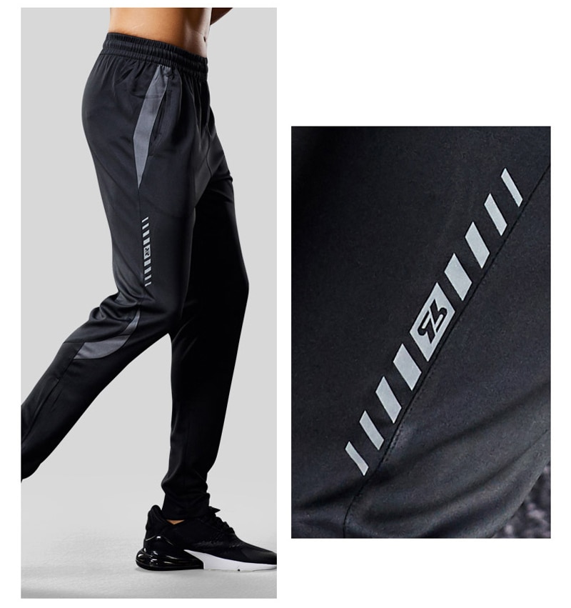 Men's Zipper Pocket Sport Pants: Running. Soccer. and Fitness - true deals club