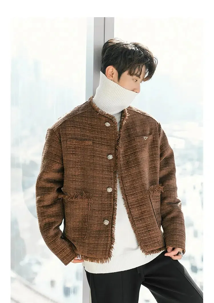 Maxct Raw Edge Tweed Jacket
