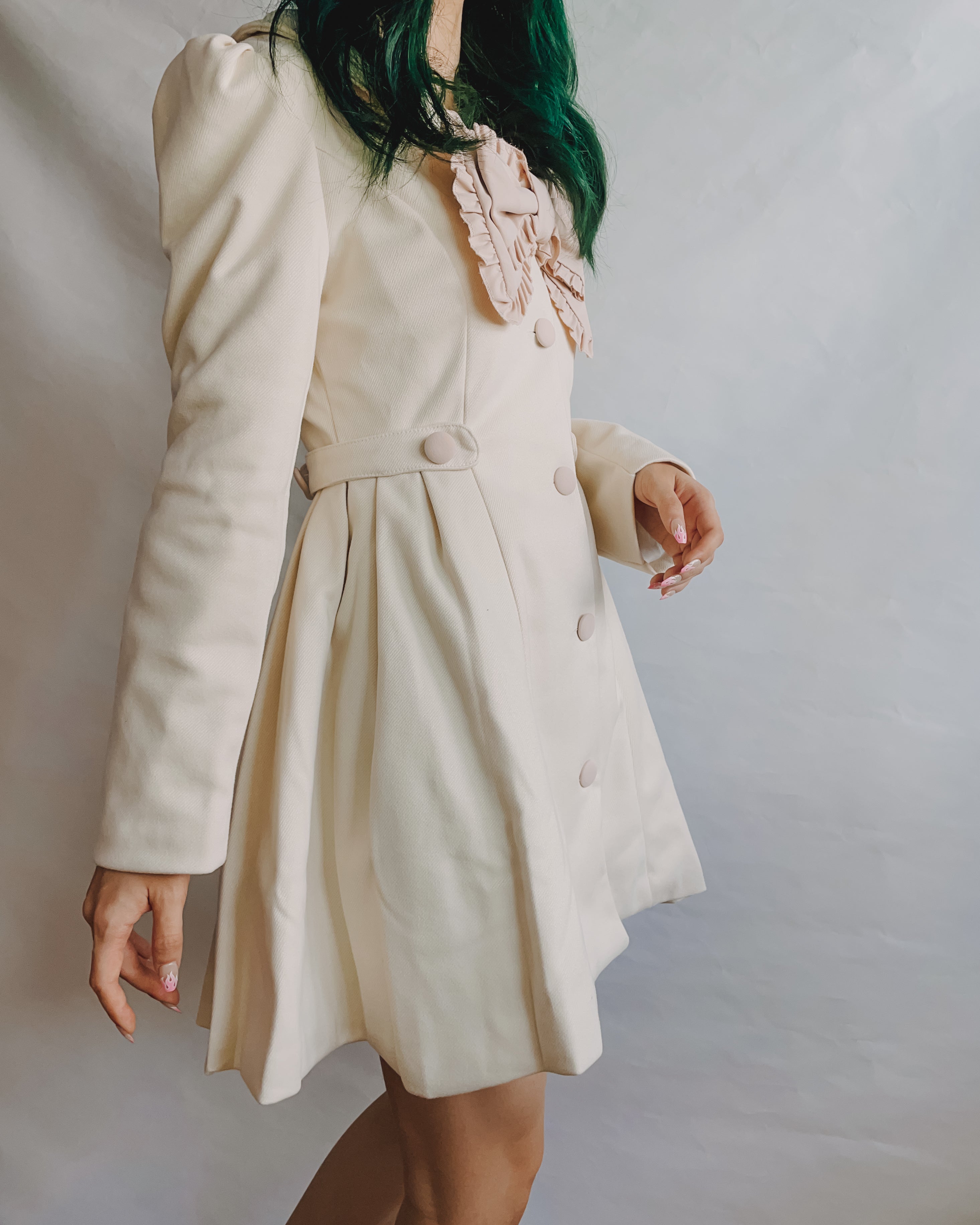 Sweet Bow Dress Coat Maxct