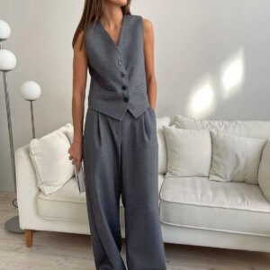 Maxct Solid Structured Suit Pants