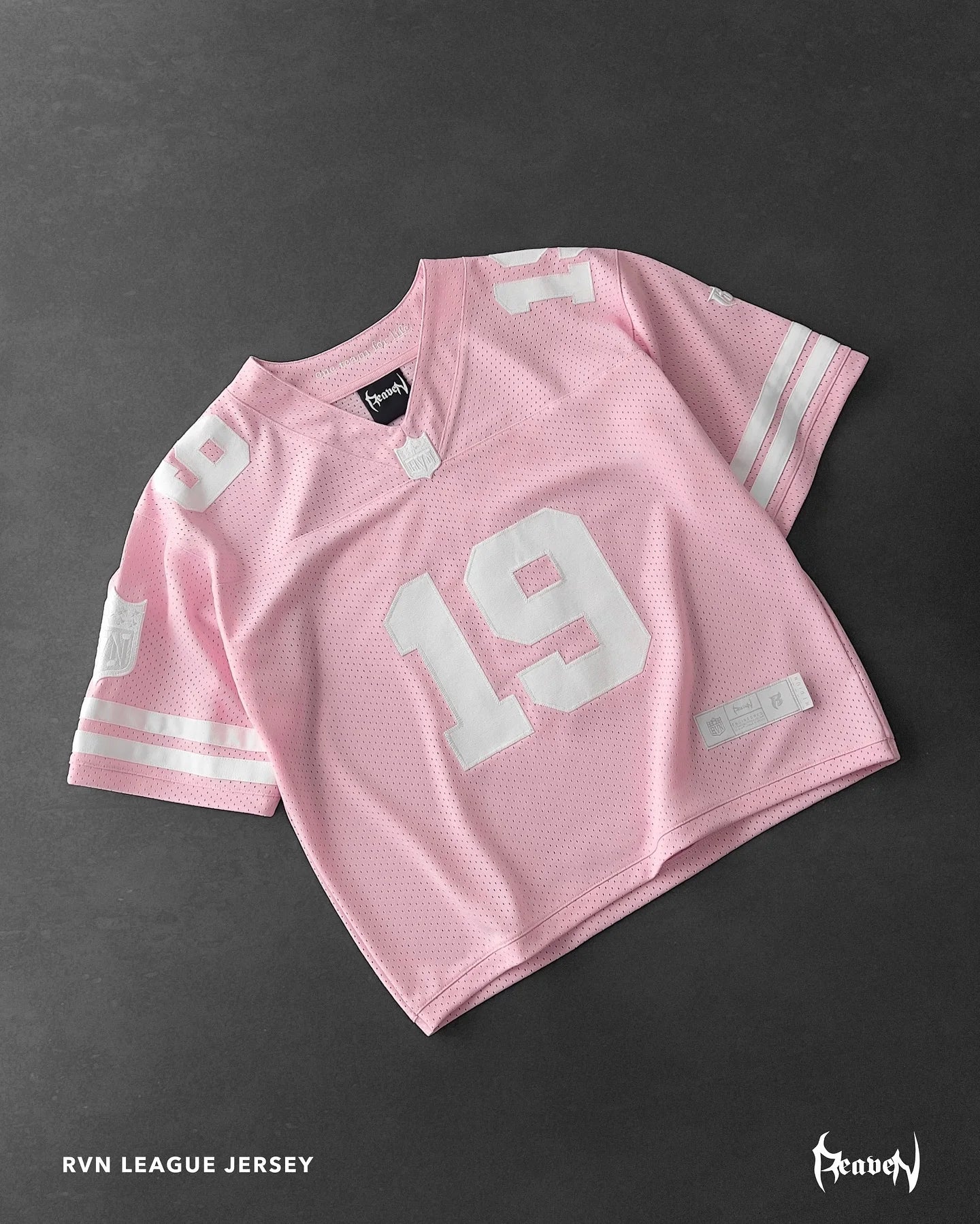 Maxct American fashion brand No.19 jersey letter oversized T-shirt women's Y2K streetwear fashion versatile loose V-neck shirt top