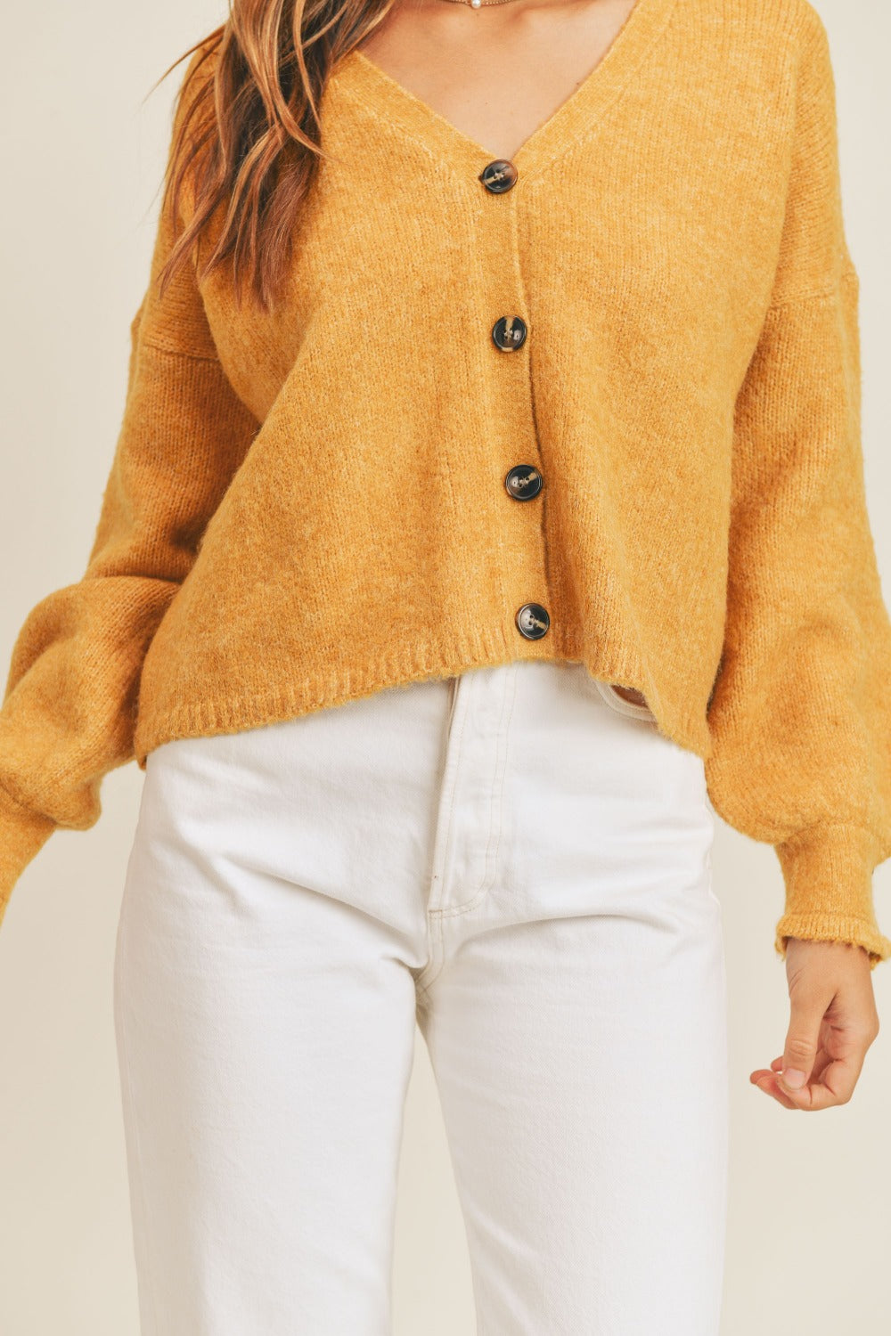 Maxct &MABLE Long Sleeve Button Down Sweater Cardigan