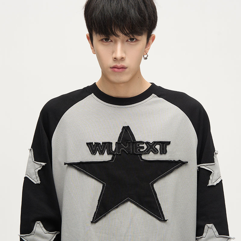 77Fight All Over Star Patches Shirt Maxct