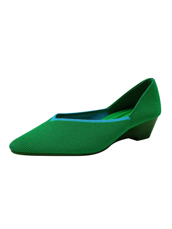 Urban Woven Multi-Color Casual Low Heels Shoes Maxct