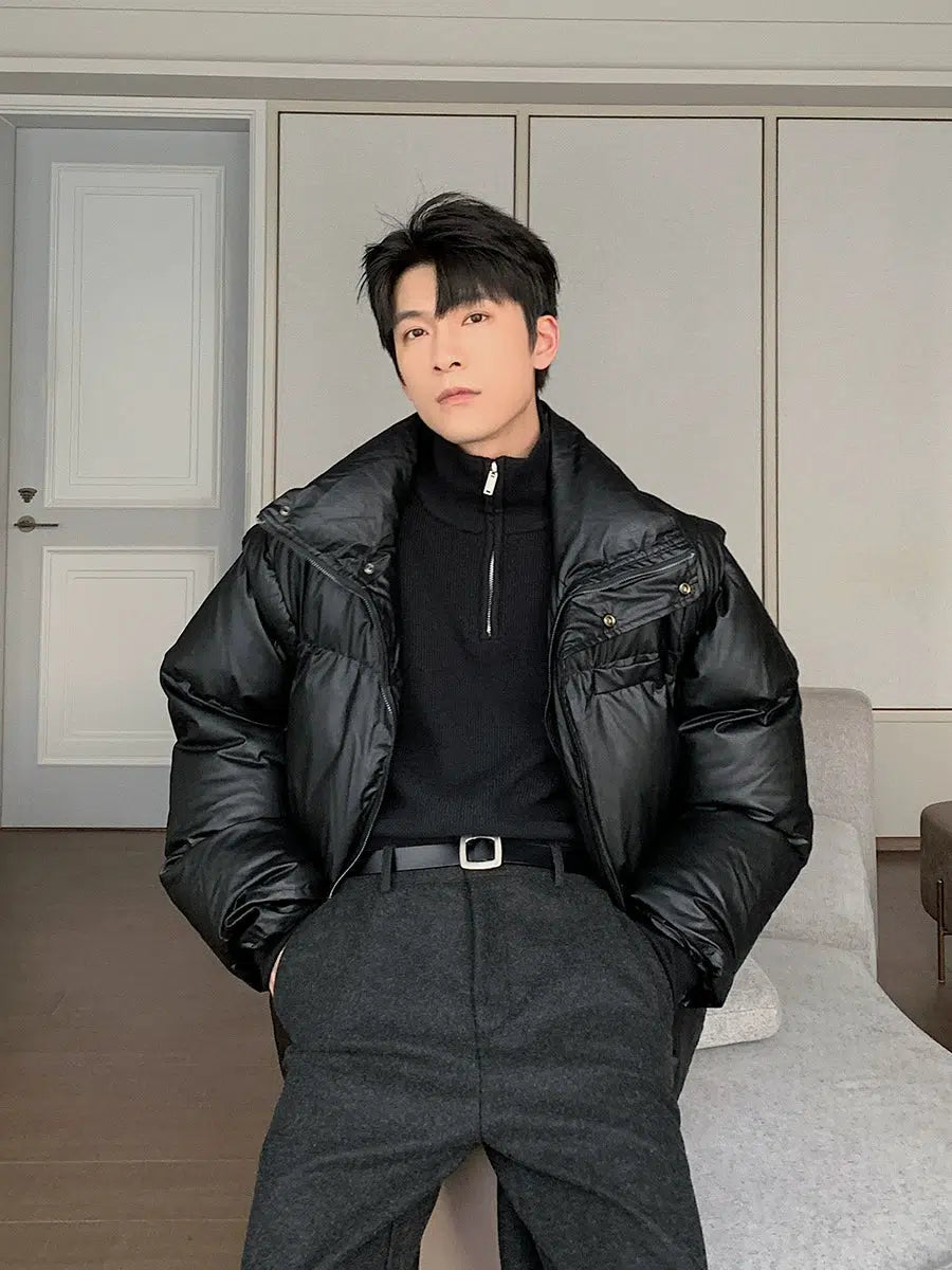 Maxct Removable Sleeves Cotton Padded Coat