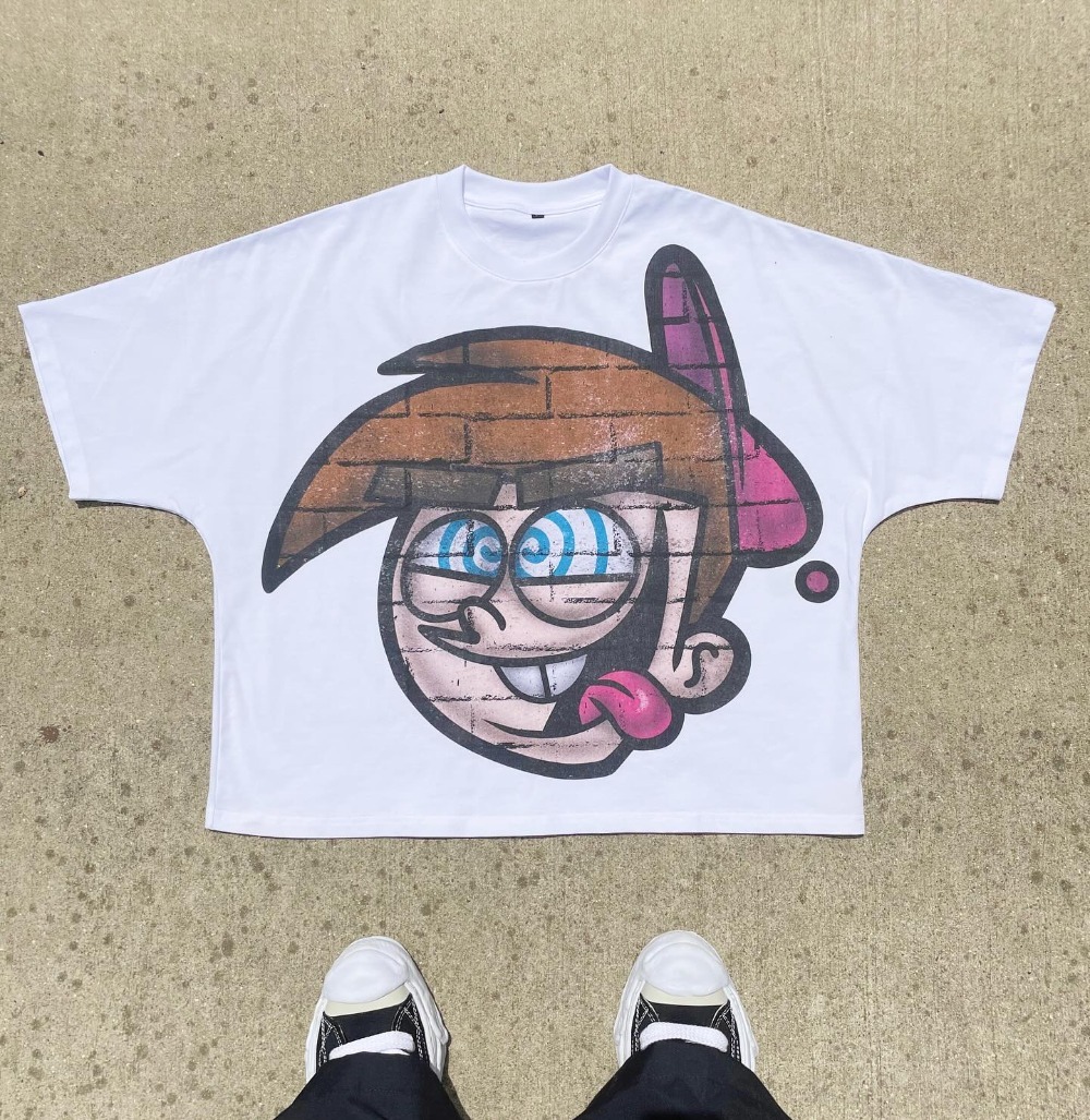 Streetwear Mens Womens Clothing Harajuku Cartoon Kids Graphic Printed T Shirts Casual Cotton Summer Short Sleeves New Y2K Tops