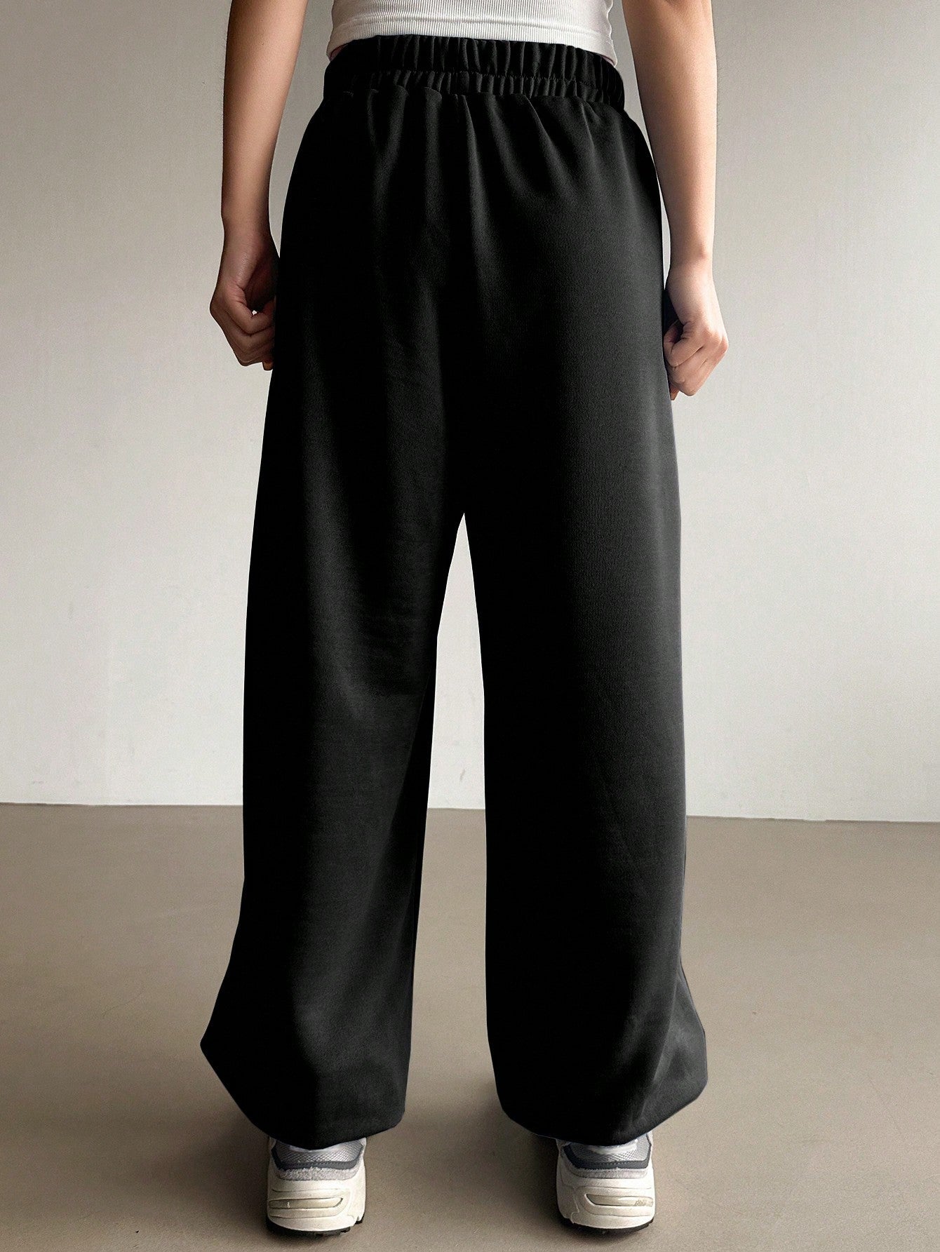 Maxct Women's Casual Color Block Drawstring Waist And Cuffed Hem Jogger Pants