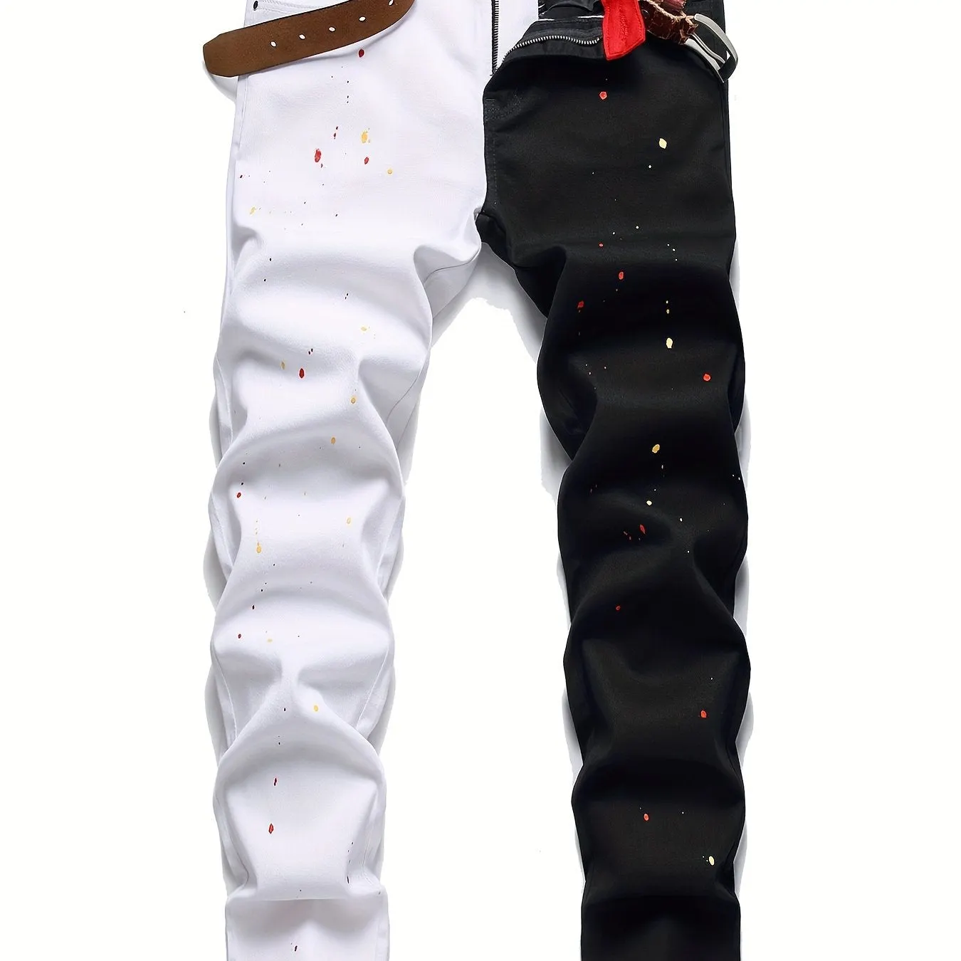 Maxct  Men's Slim Straight Fit Jeans Casual Washed Stretch Denim Jeans Best Sellers
