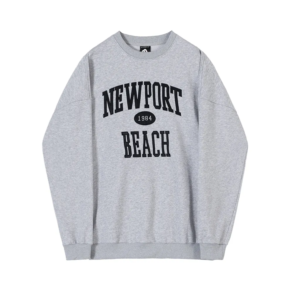 Maxct No. 4006 Round Neck Embroidered Letter Sweater