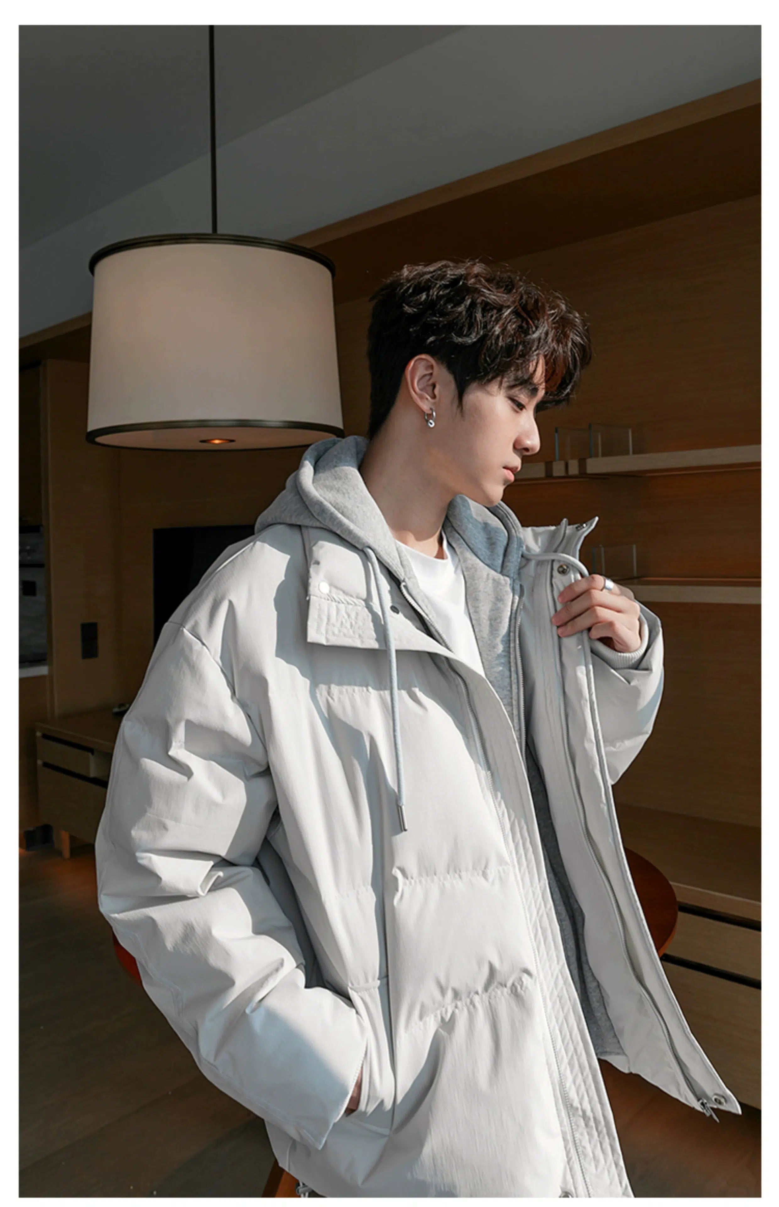 Maxct Two Pieces Hooded Puffer Jackets
