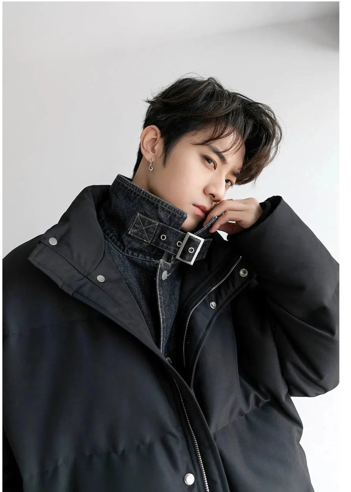 Maxct Two-piece Denim Puffer Jacket