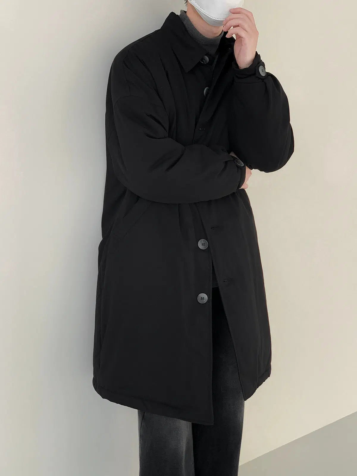 Maxct Lamb Wool Lining Quilted Windbreaker Jacket