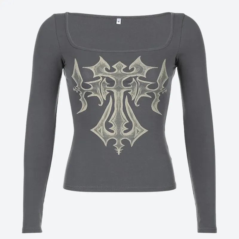Maxct &Grunge Cross Bleached Top