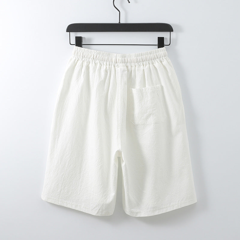 Maxct Retro Cotton Linen Shorts