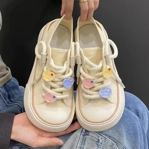 Shoes for Teen Girls Canvas Platform Sneakers Maxct