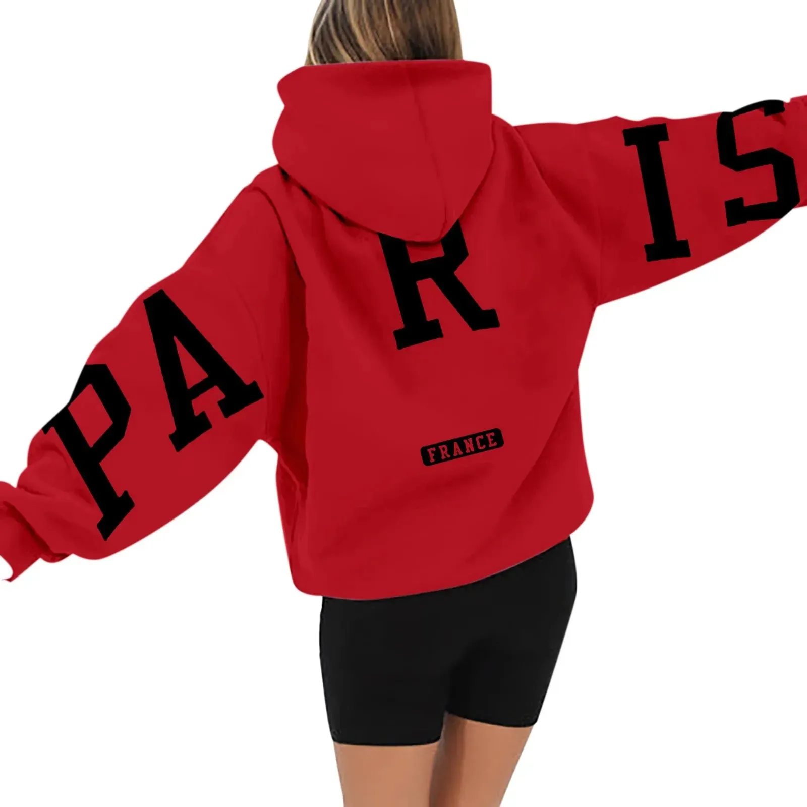 Printed Paris Hoodie for Women Maxct - Image 11