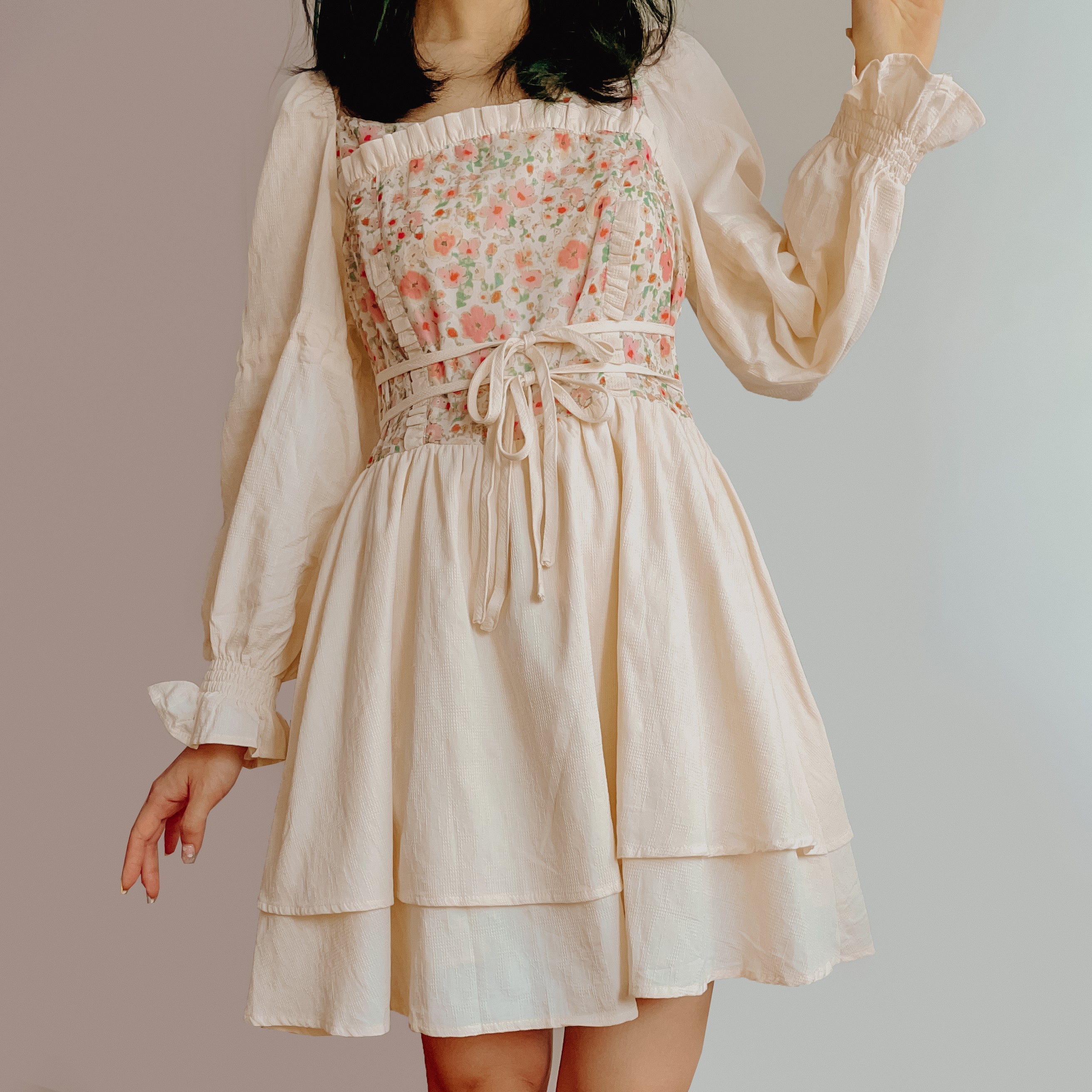 Florals In Bloom Ruffle Dress Maxct