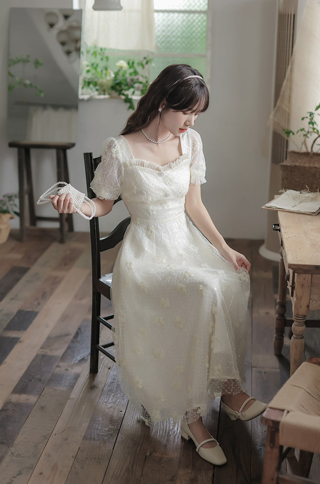 Delicate Flower Sequin Maxi Dress Maxct