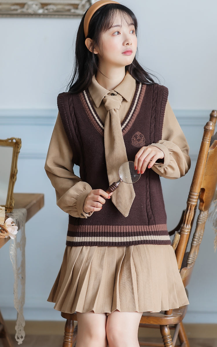 Prep School Vest & Dress Set Maxct