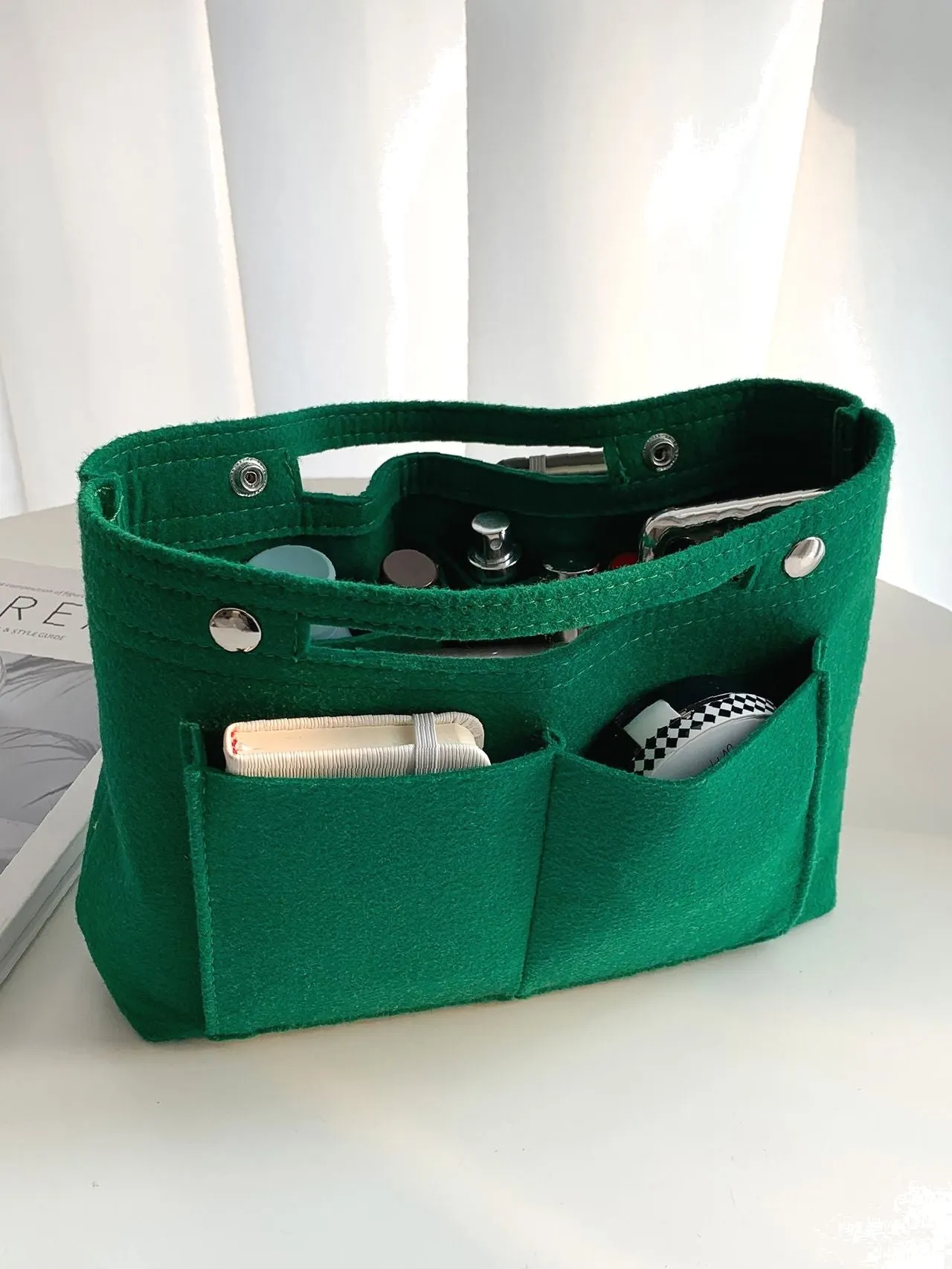 Maxct - Snap Button Bag Insert  - Women Tote Bags