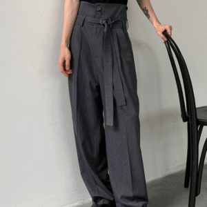 Maxct [COLN] high-waisted straight-leg pants NA321