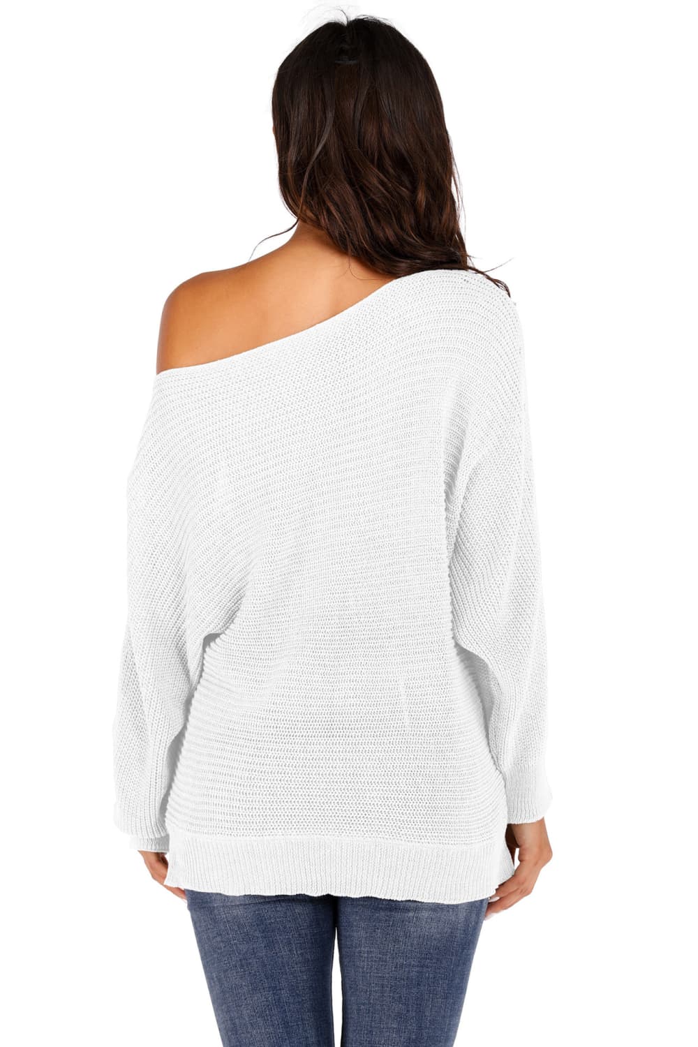 Maxct &One Shoulder Dolman Sleeve Sweater