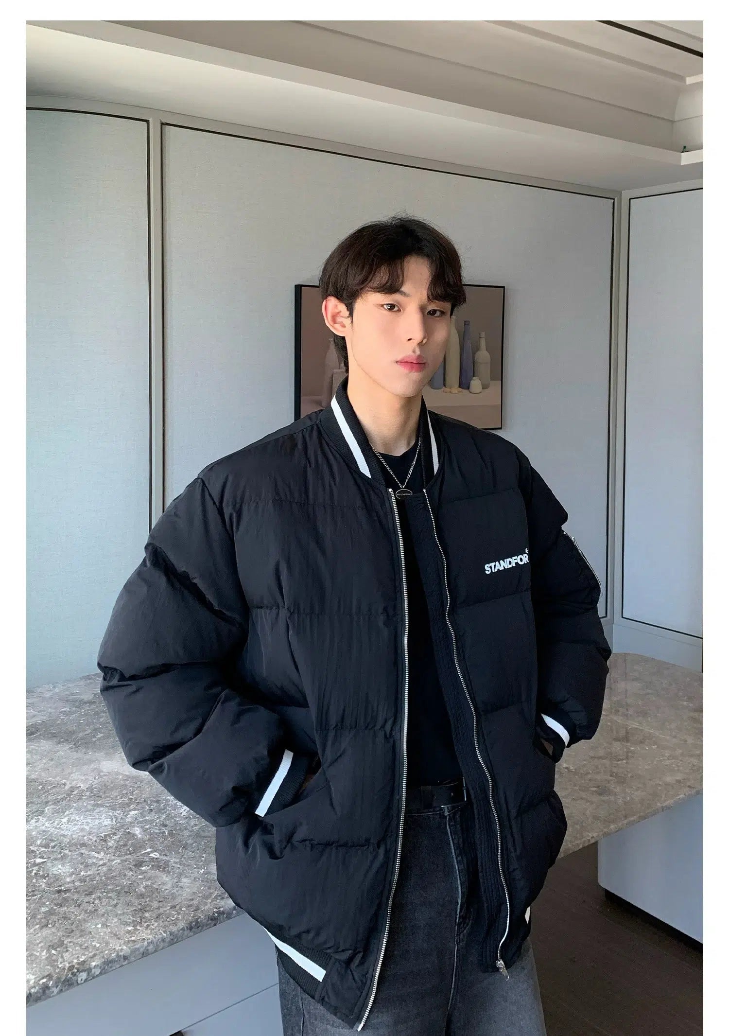 Maxct Padded Cotton Baseball Jacket