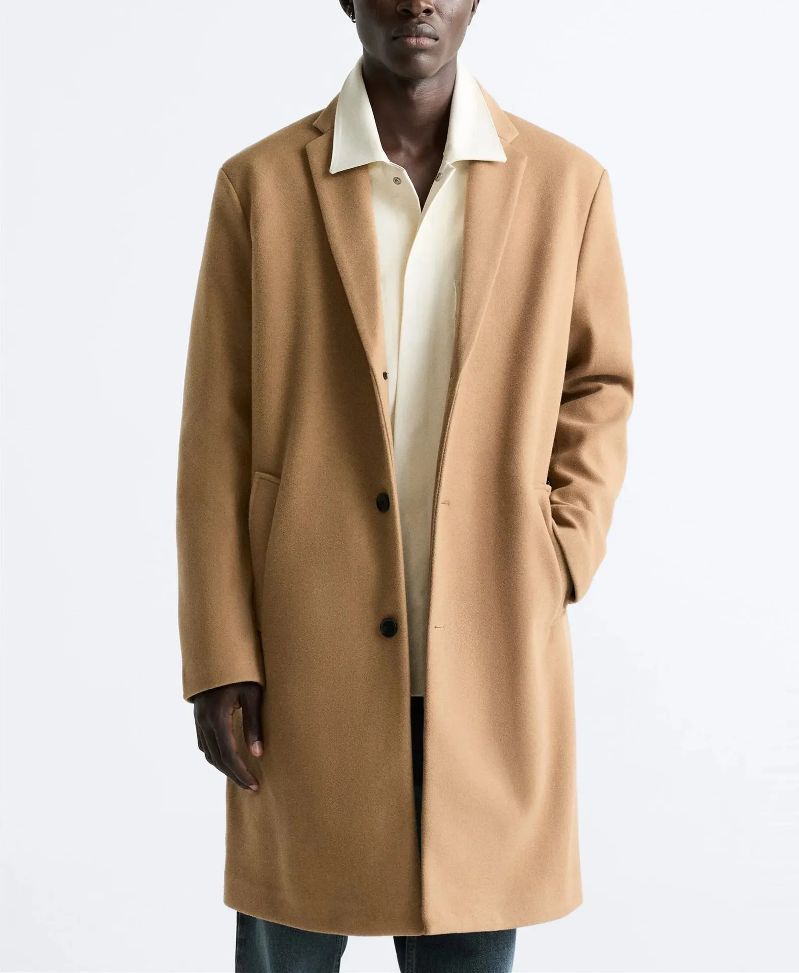 Maxct &NEW TPQ Men's Woolen Mid-Length Coat
