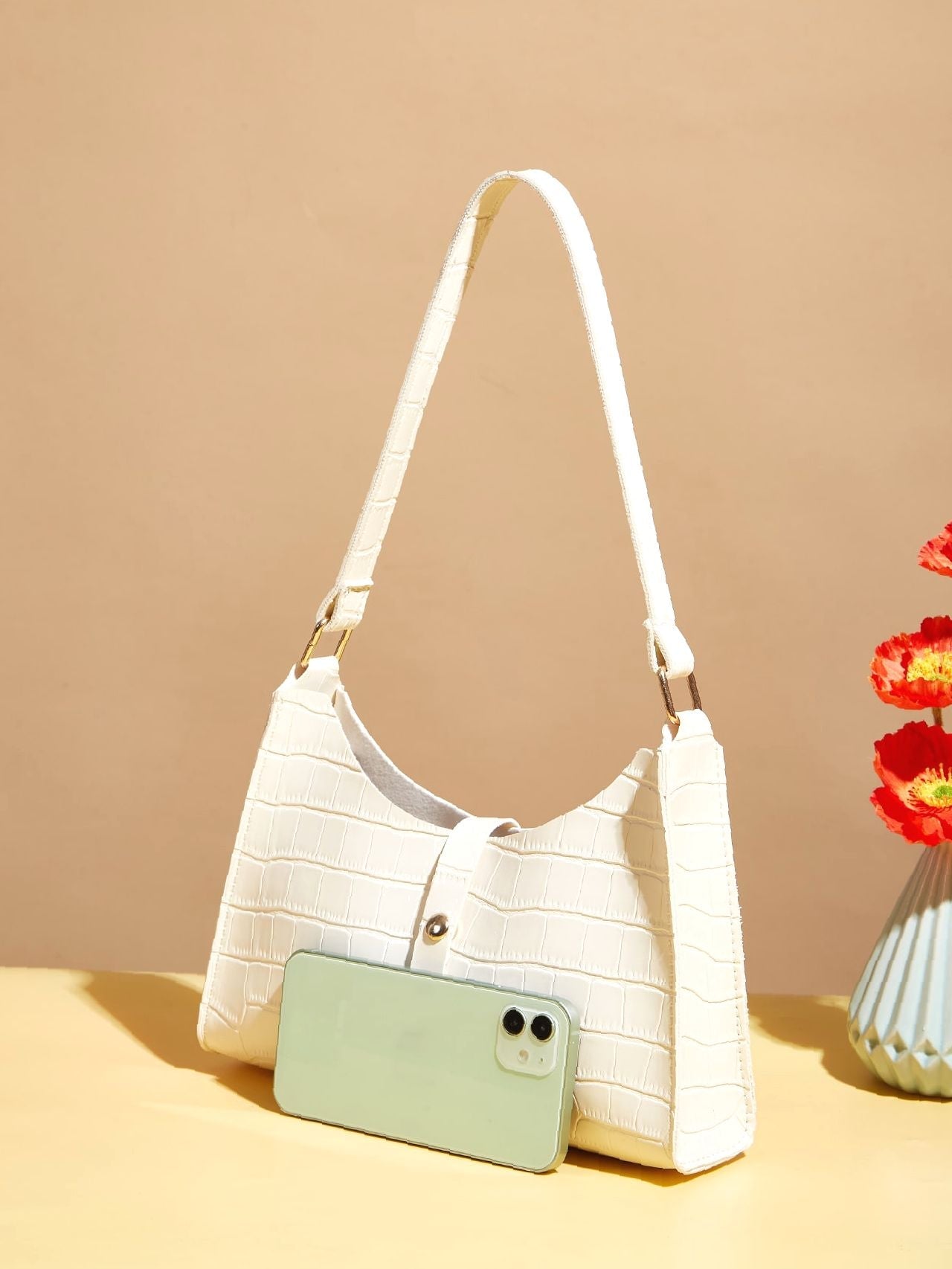 Bag For Love - Croc Embossed Square Bag  - Women Maxct Bags