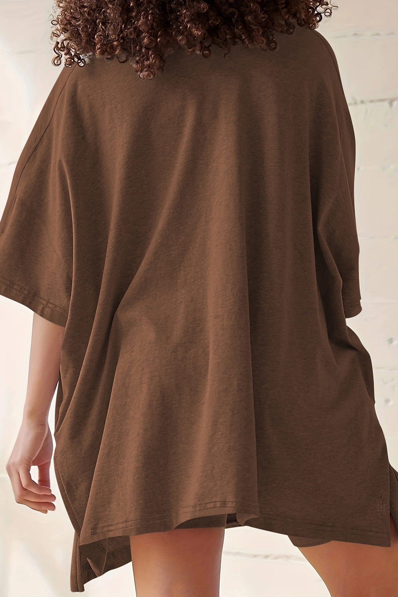 Maxct V Neck Side Slit T-shirt Bodycon Shorts Set