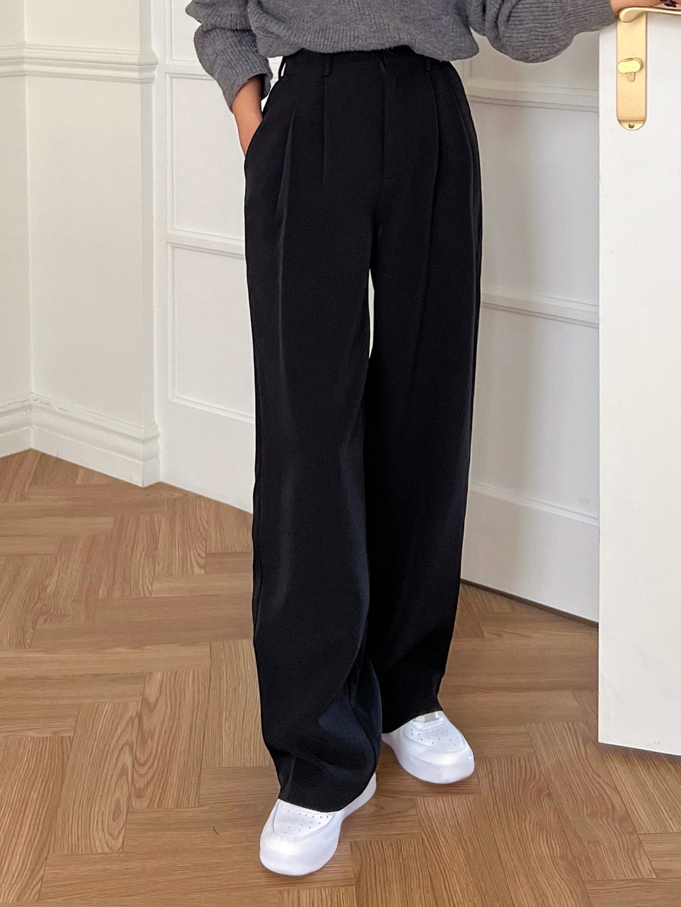 Maxct Plicated Detail Suit Pants