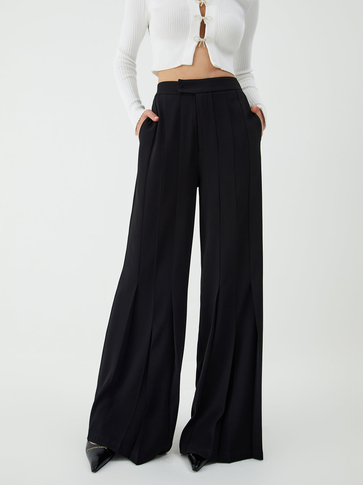 Maxct Pleated Wide Leg Pants