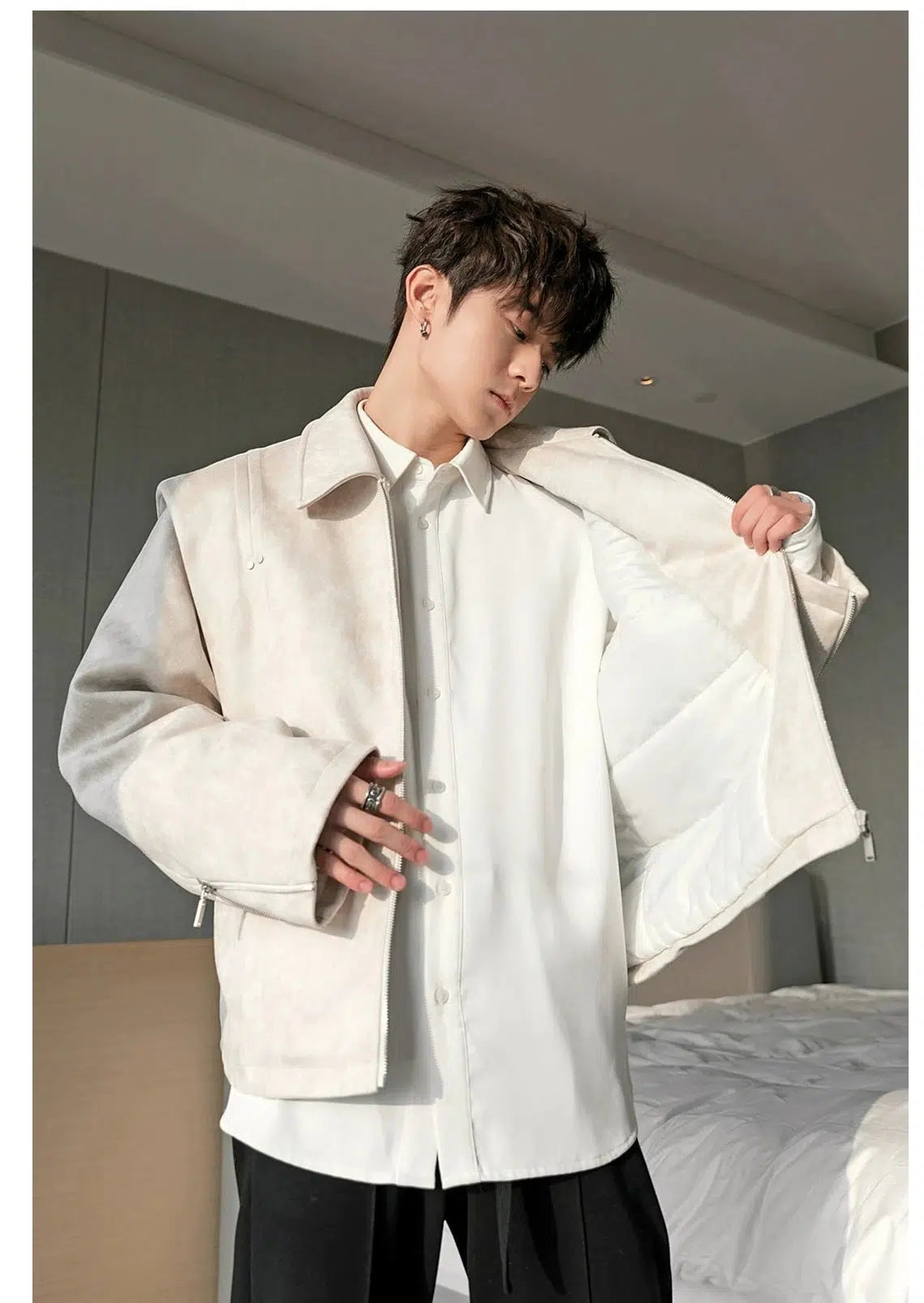 Maxct Thickened Lapel Cotton Jacket