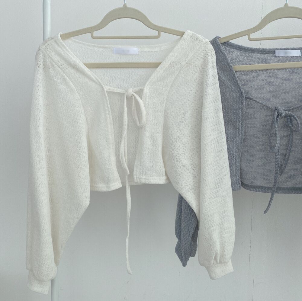 Maxct Aesthetic Tie Knitted Cardigan