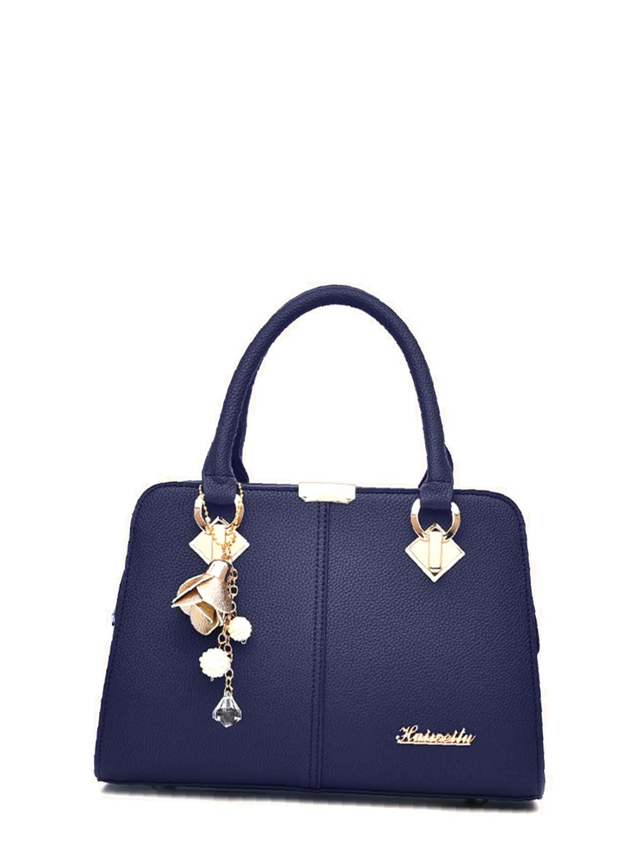 Maxct - Metal Letter Decor Tote Bag  - Women Tote Bags