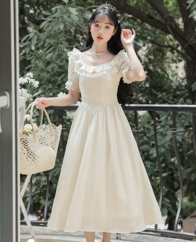 Blanc Rose Midi Dress Maxct