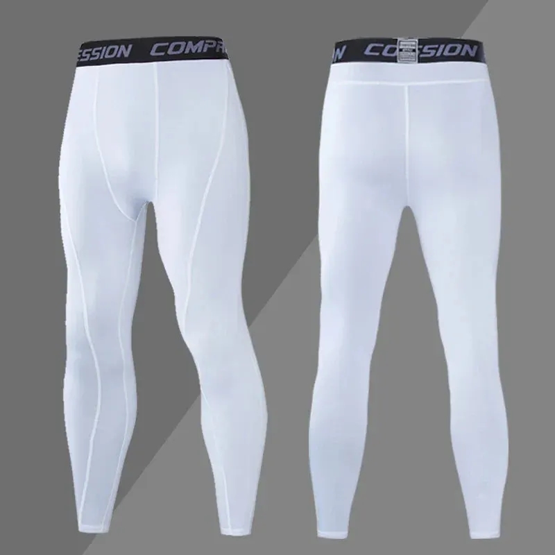 Fitness Compression Trousers Men's Tight Leggings for Gym and Athletics Maxct