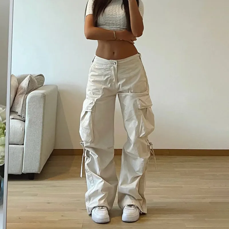 Washed Vintage Baggy Cargo Jeans Maxct