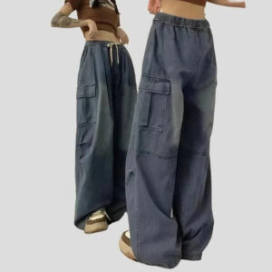 2000 Y2K Baggy Cargo Wide Leg Pants - Grunge Streetwear for Women Maxct