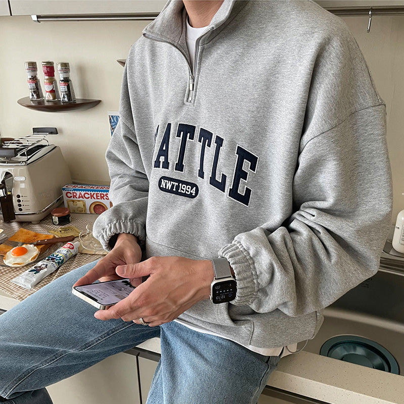 Maxct 4308 HALF ZIP-UP SEATTLE TURTLENECK SWEATER