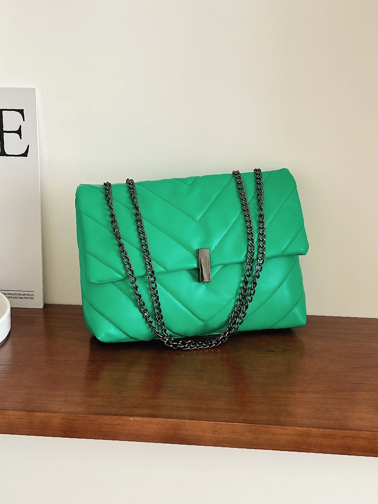 Maxct - Chevron Chain Tote Bag  - Women Tote Bags