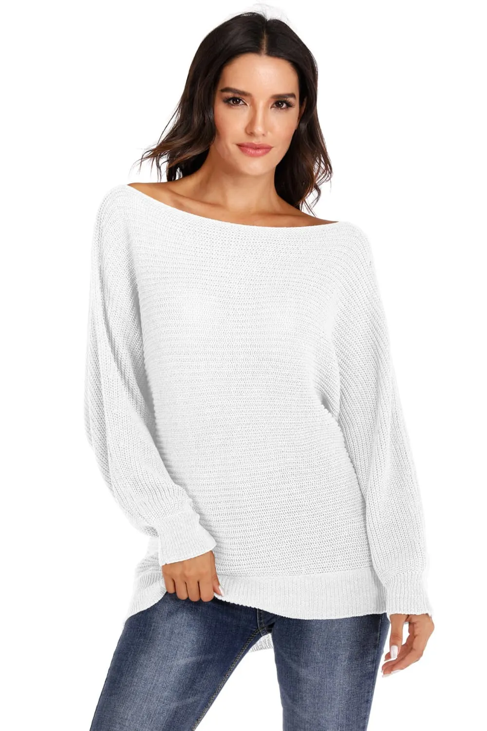 Maxct &One Shoulder Dolman Sleeve Sweater